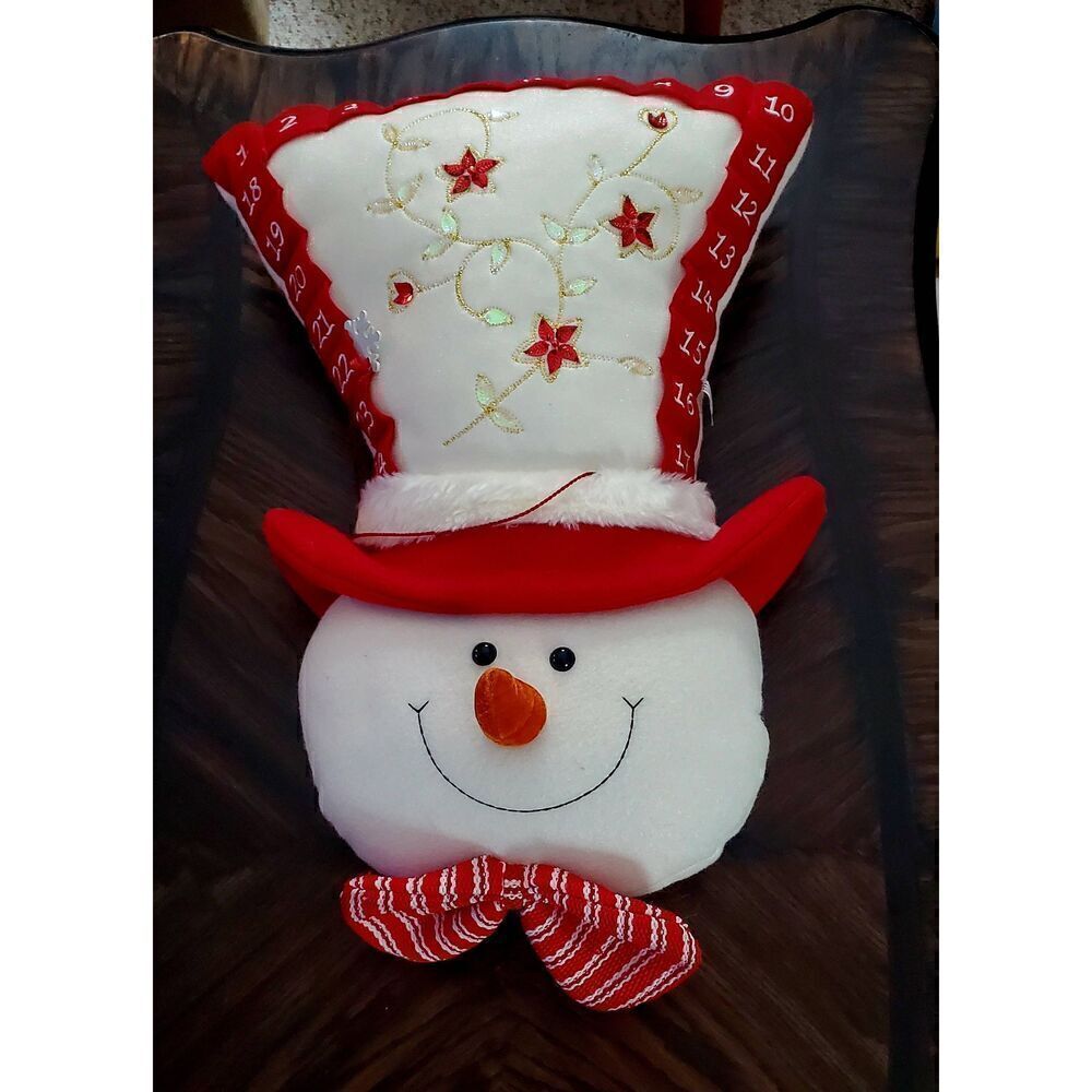 VINTAGE/ COLLECTIBLE AVON 1989 SNOWMAN COUNTDOWN TO CHRISTMAS CALENDAR